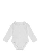 Babydoll-Neck Bodysuit White Mango