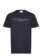 Tee With Hd Lindbergh Flag Navy Lindbergh