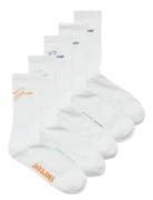 Jaclukas Tennis Socks 5 Pack Jnr White Jack & J S