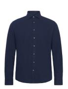 Bs Brush Casual Modern Fit Shirt Navy Bruun & Stengade