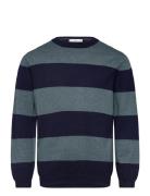 Knit Striped Sweater Navy Mango