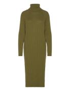 Yasmavi Knit Midi Rollneck Dress S. Noos Green YAS