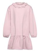 Dress Ls Sweat Pink En Fant