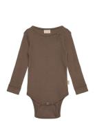 Body L/S Modal Brown Petit Piao