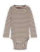 Body L/S Modal Striped Patterned Petit Piao