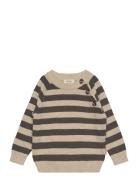 O-Neck Knit Light Sweater Brown Petit Piao