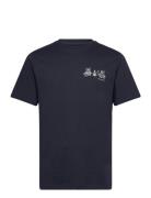 Regular Fit Owl Trip Chest Print T- Navy Knowledge Cotton Apparel