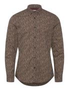 Ditsy Aop Shirt Brown Scotch & Soda