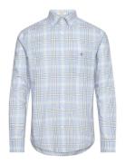 Reg Poplin Check Shirt Blue GANT