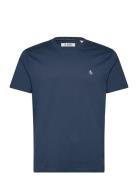 S/S Embroidered Logo Blue Original Penguin