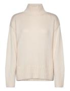 Objagnes Lo Ls H.neck Knit Pullover Noos Cream Object