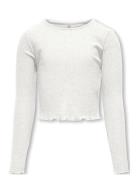 Kognella L/S O-Neck Top Cs Jrs White Kids Only