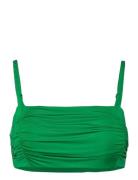 Swim Alba Bandeau Shiny Green Lindex