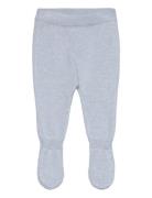 Cotton Footed Trousers Blue Mango