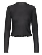 Nmstar Foil L/S High Neck Mesh Jrs Fwd Black NOISY MAY