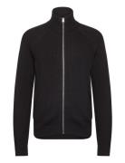 Jjpannel Knit Zip Cardigan Aw24 Black Jack & J S