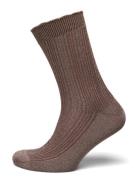 Julia Glitter Sock Brown Mp Denmark