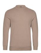 Mens Pullover Lg. Sleeve Crew-Neck Beige Denham