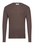 Dan Ls T-Shirt Brown Les Deux