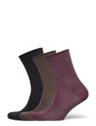 Lucinda Socks 3-Pack Brown Mp Denmark