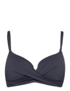 Swim Bra Liljatshirt Twist Mat Blue Lindex