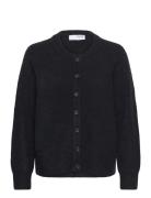 Slfrena Ls Knit Cardigan Camp Black Selected Femme