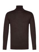 Merino Knit Roll Neck Brown Lindbergh