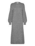 Objditte Re L/S Knit Midi Dress Noos Grey Object