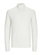 Jjpannel Knit Roll Neck Aw24 White Jack & J S