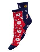 Onlchristmas 2-Pack Sock Box Acc Navy ONLY