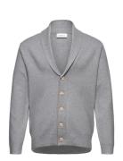 Ecovero Shawl Collar Cardigan Grey Lindbergh