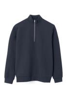 Nlmnaldemars Ls Half Zip Sweat Navy LMTD