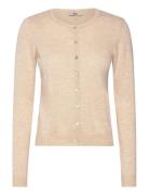 Rmwsofia Wool Ls Cardigan Beige RM By Rosemunde