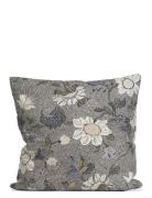 C/C 50X50 Khaki Flower Linen Grey Ceannis