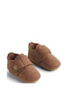 Marlin Felt Home Shoe Brown Wheat