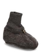 Wool Footies Brown Mikk-line