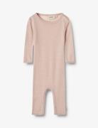 Wool Silk Jumpsuit Frankie Pink Wheat