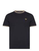 Twin Tipped T-Shirt Navy Fred Perry