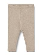 Rib Leggings Maddy Beige Wheat