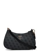 Noelle Top Zip Shoulder Bag Black GUESS