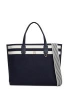 Th Distinct Satchel Melton Navy Tommy Hilfiger