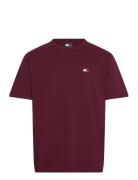 Tjm Reg Badge Tee Ext Burgundy Tommy Jeans