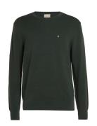 Micro Pique Structure Sweater Green Calvin Klein