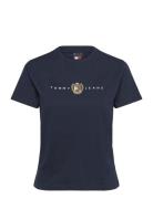 Tjw Reg Crest Linear Tee Ext Navy Tommy Jeans