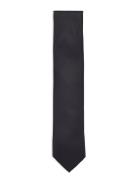 Polyester Tie 7 Cm Black Lindbergh Black