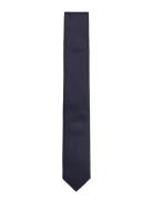 Polyester Tie 5 Cm Navy Lindbergh Black