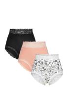 Brief High Emelie Lace 3 P Pink Lindex