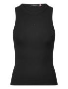 Core Rib Racer Tank Black Scotch & Soda