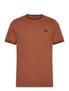 Twin Tipped T-Shirt Brown Fred Perry