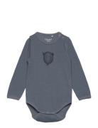 Body Ls, Solid W. Print Navy CeLaVi